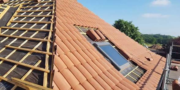 Pose tuiles velux