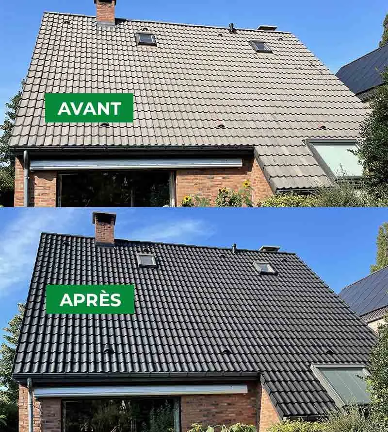 Chantier KCMH à Corbas — Nettoyage + résine colorée gris anthracite.
